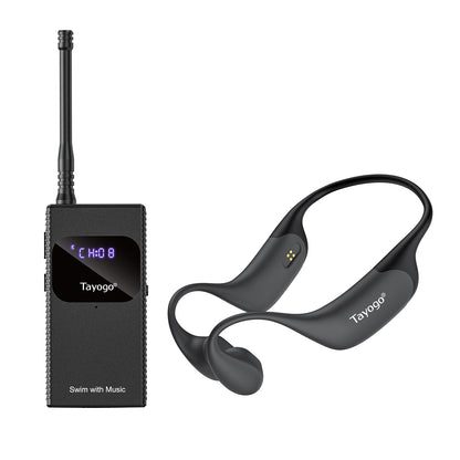 Stream Music Combo - T6 Transmitter + W23 Aquasonic Elite Bone Conduction Swimming Headphones