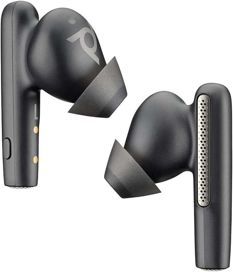 Poly Voyager Free 60 True Wireless Earbuds (Plantronics) – Noise-Canceling Mics for Clear Calls – Active Noise Canceling (ANC) – Portable Charge Case – Compatible w/iPhone, Android – Amazon Exclusive
