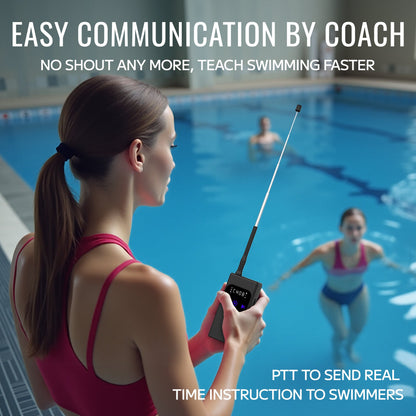 Stream Music Combo - T6 Transmitter + W23 Aquasonic Elite Bone Conduction Swimming Headphones
